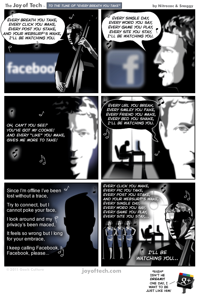 Zuck sings Every Breath You Take!